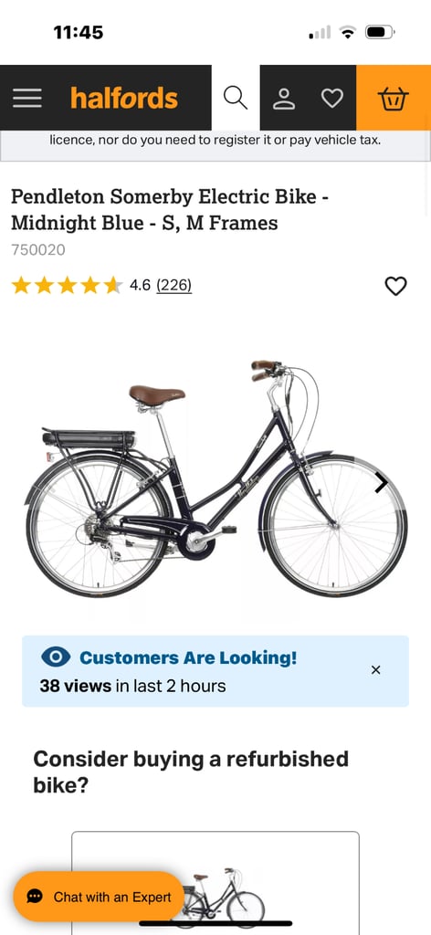 image for Pendleton Somerby Electric Bike - Midnight Blue 