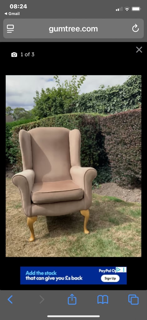 image for Wingback Armchair
