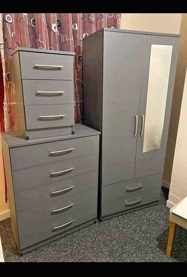 😍FULLY ASSEMBLED BRANDED NEW WARDROBES NEAR ME CHESTER & BEDSIDES DRAWERS FOR SALE.