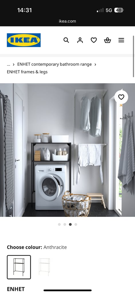 image for IKEA Washing Machine Shelf Utility Shelves 