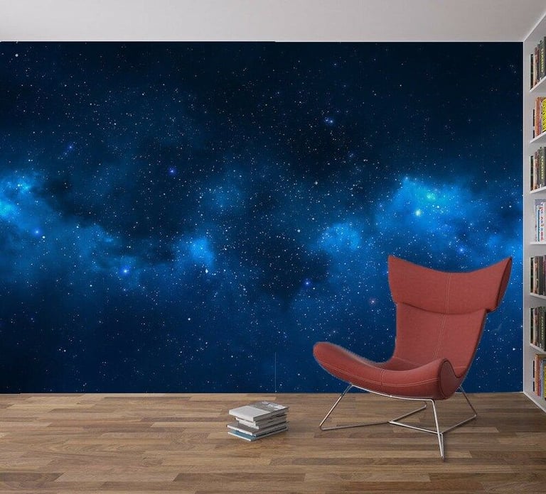 Space galaxy wall mural