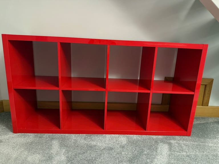 image for red ikea shelving unit excellent condition 