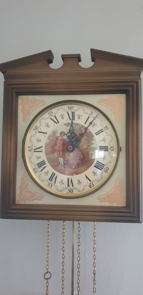  vintage Schmeckenbecher pendulum weight driven wall clock