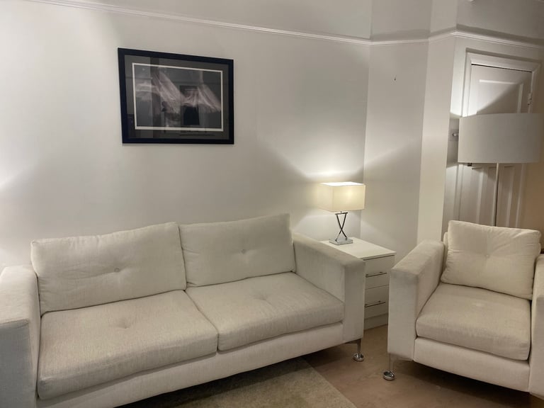 image for White Sofa and Armchair