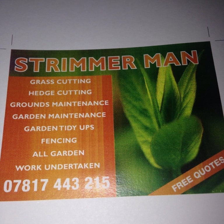 Strimmer Man gardening services 