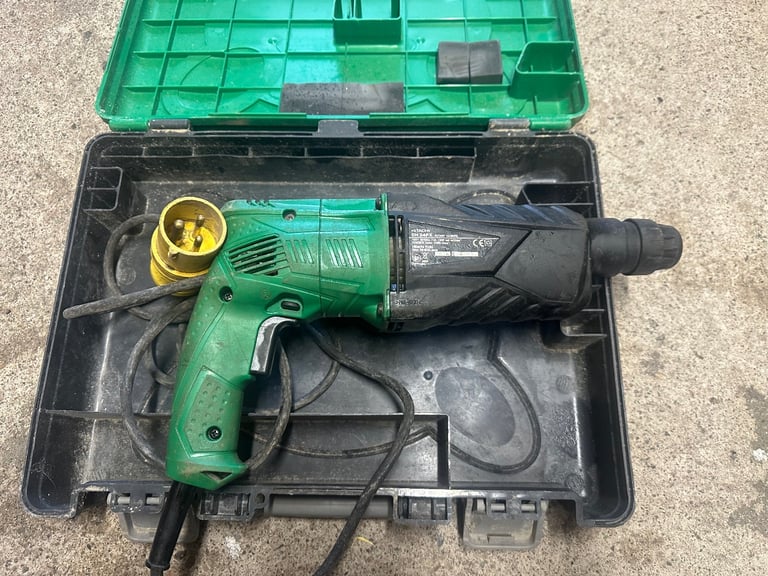 HITACHI DH 24PX 15/16 24mm koki Rotary Hammer drill 110v diy tools with carry case