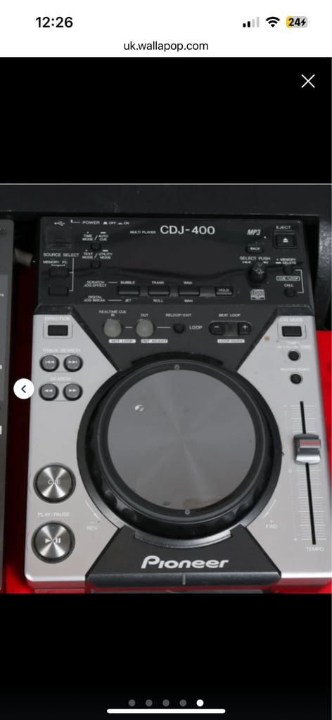 Pioneer CDJ 400s with mixing deck, hardly used 