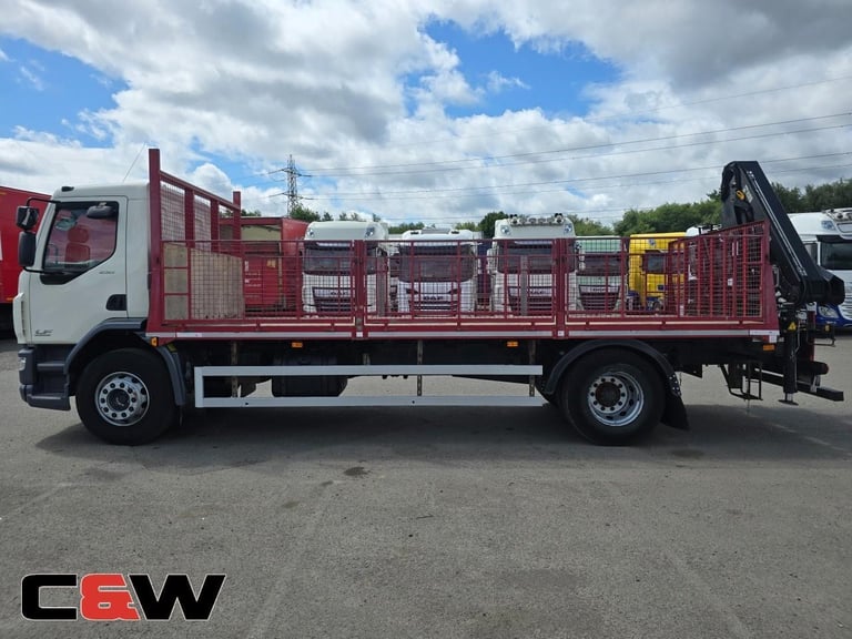 2014 (64) DAF FA LF 250 4x2 18 Ton Flatbed Crane - 219000kms
