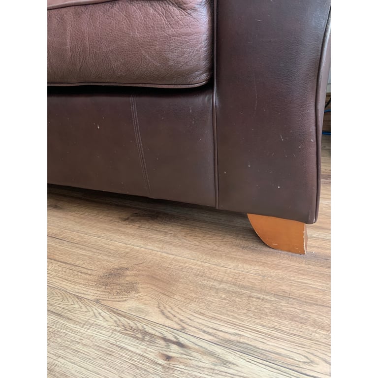 Leather sofas x 2