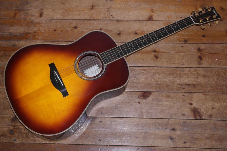 Yamaha LL TA Transacoustic dreadnought electro acoustic with rigid Yamaha gig bag