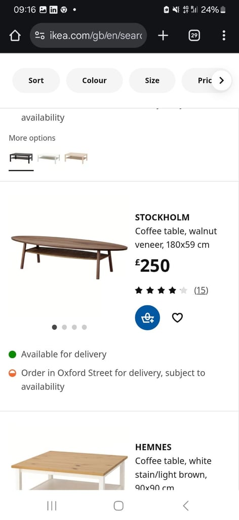 Nordic coffee table