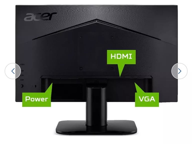 Monitor Virtually New Slim 27inch Acer HD Widescreen,HDMI ,VGA