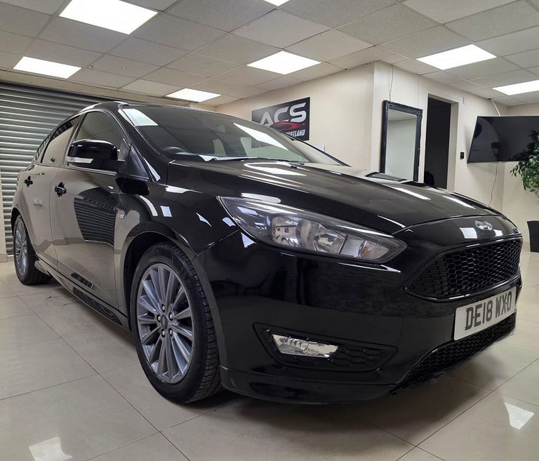 FORD FOCUS 1.0 T EcoBoost ST-Line Black Manual Petro 2018 WARRANTY 12 MONTHS MOT