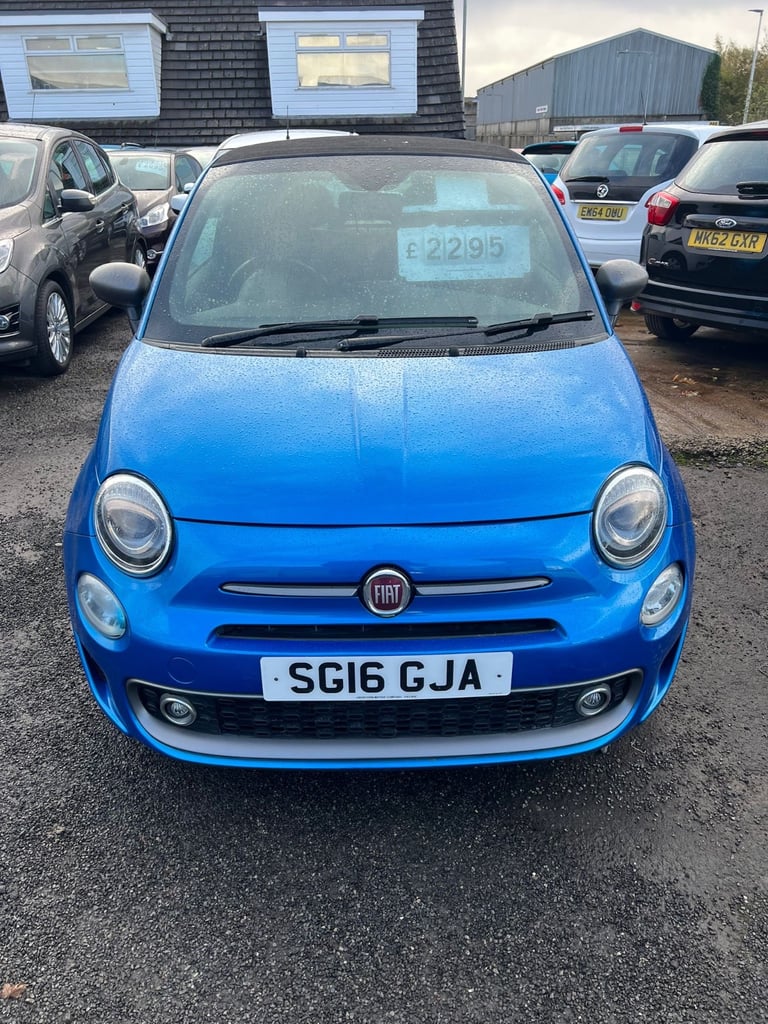 Fiat, 500, Convertible, 2016, Manual, 1242 (cc), 2 doors