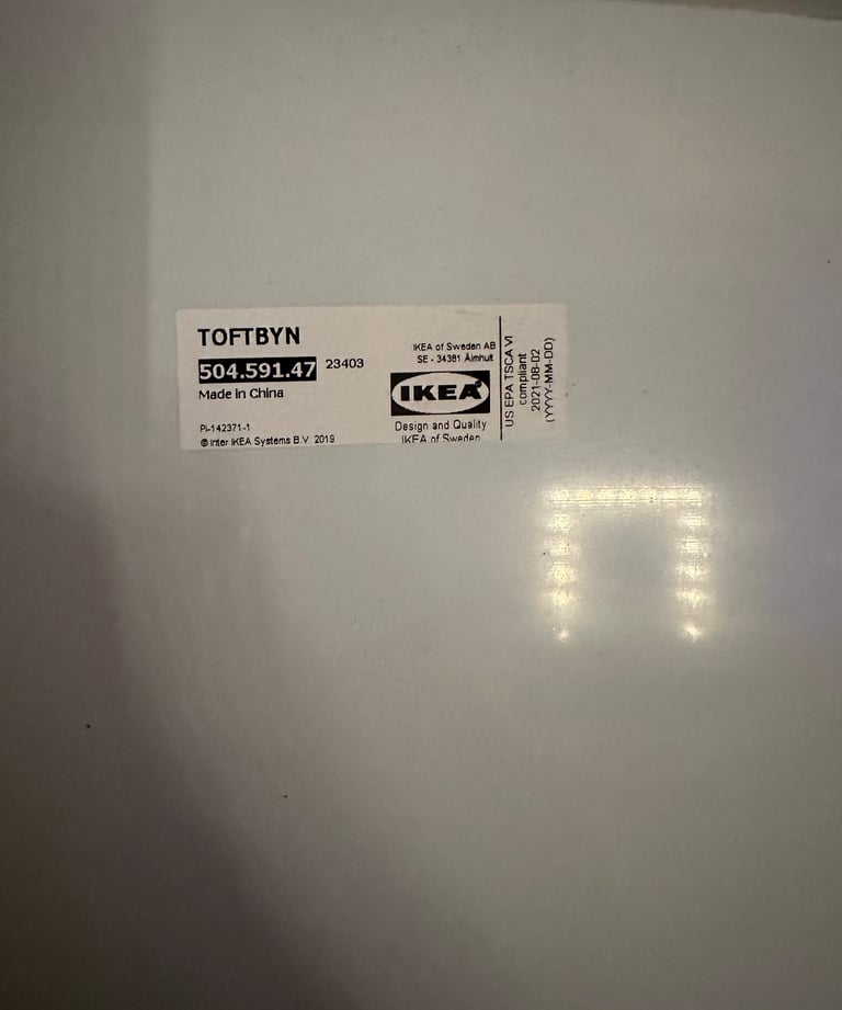 IKEA White Long Mirror 