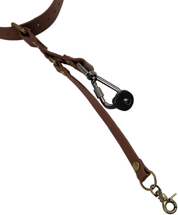Camera Strap Accessory For Two Cameras Adjustable Dual Shoulder Leather Harness