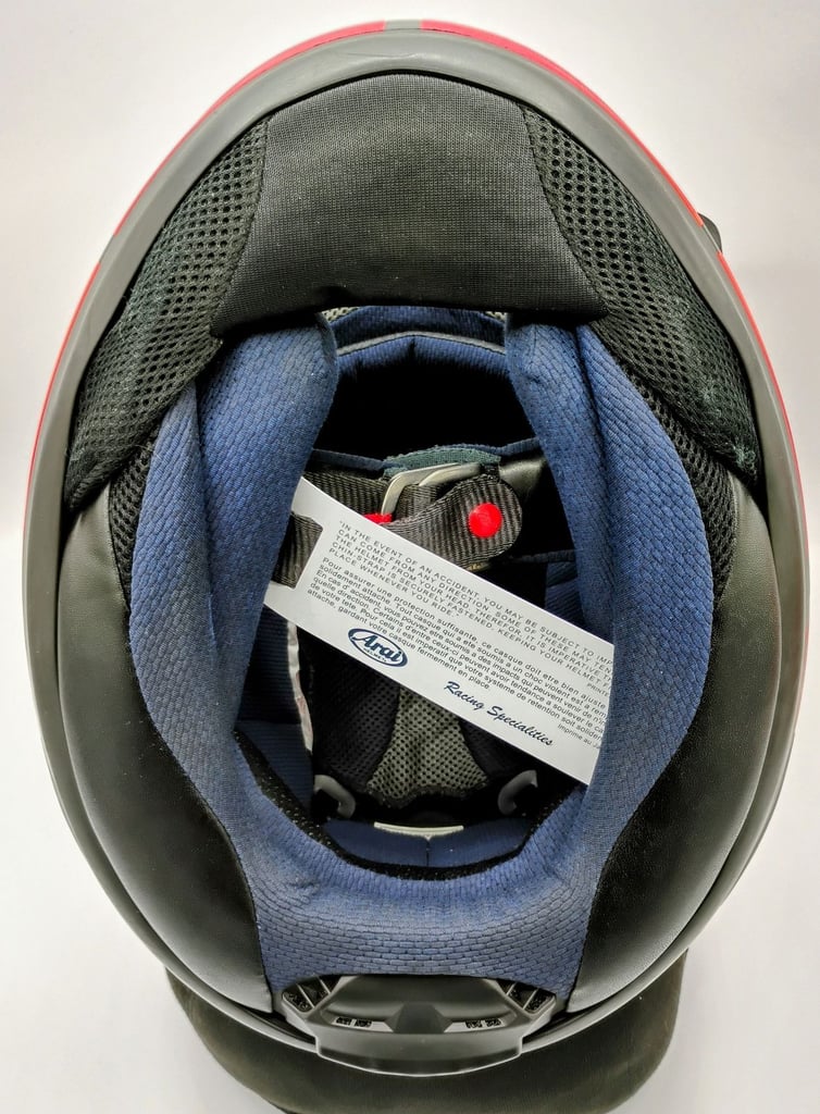 RARE COLLECTORS ITEM #ARAI RX-7 MOTORCYCLE HELMET - MAVERICK VINALES WINTER TEST