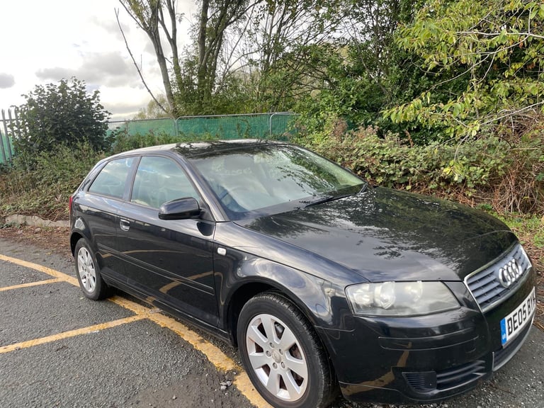 AUDI A3 2.0 TDI SE AUTOMATIC 05 REG BLACK 3 DOOR MOT AUGUST 2026 SERVICE HISTORY 48+MPG