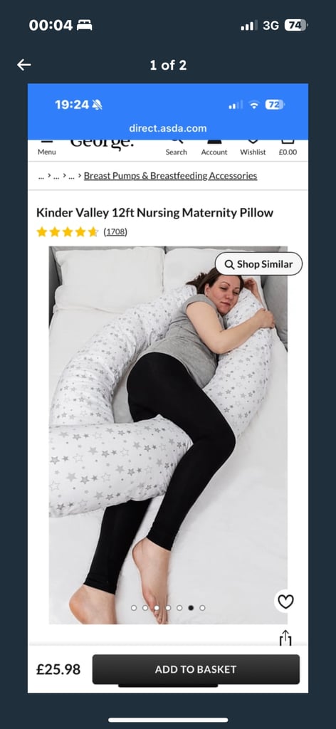 12 ft pregnancy/ maternity/ feeding pillow 