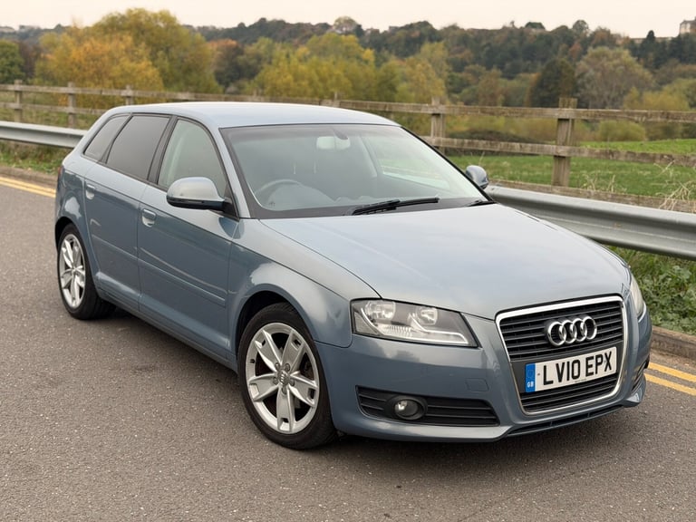 2010 AUDI A3 1.8 TFSI SPORT AUTO S TRONIC 5 DOOR SPORTBACK BLUE HPI CLEAR ULEZ