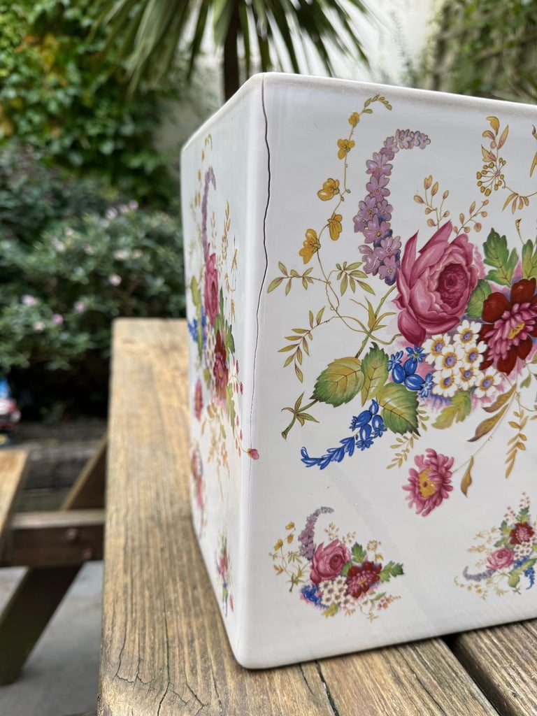 HERITAGE TOILET PAN SET VICTORIAN STYLE FLORAL 