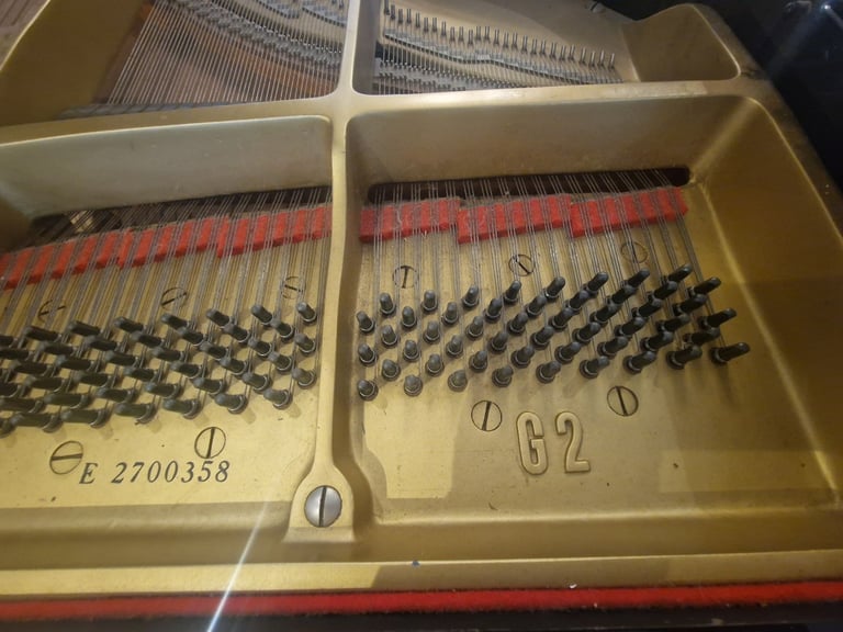 Yamaha G2 Grand Piano in Polished Black Polyester with Matching Stool