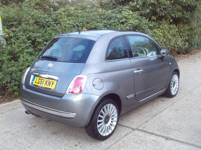 2011 Fiat 500 1.2 Lounge 3dr Grey 46k Miles Years MOT Warranty HATCHBACK Petrol Manual