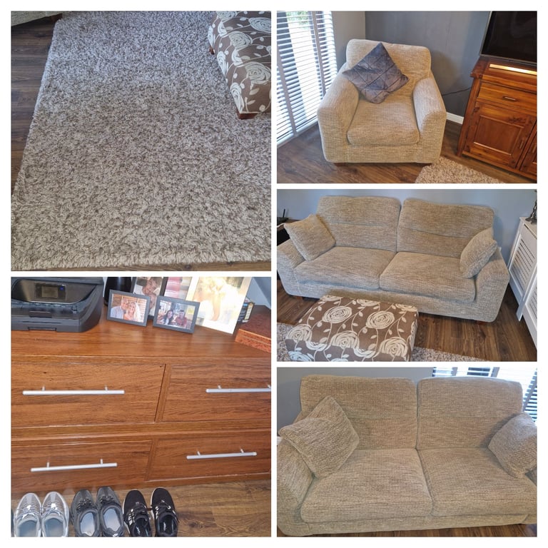 3+2+1 seater Alstons sofa & other items