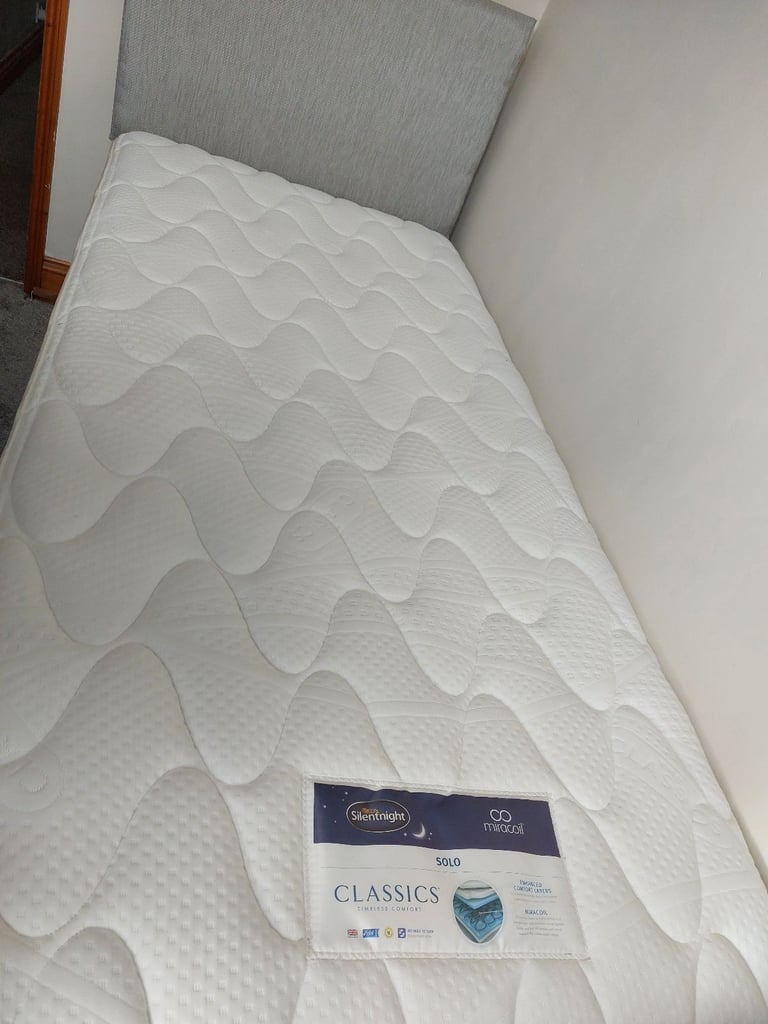 image for Single bed and bedding 