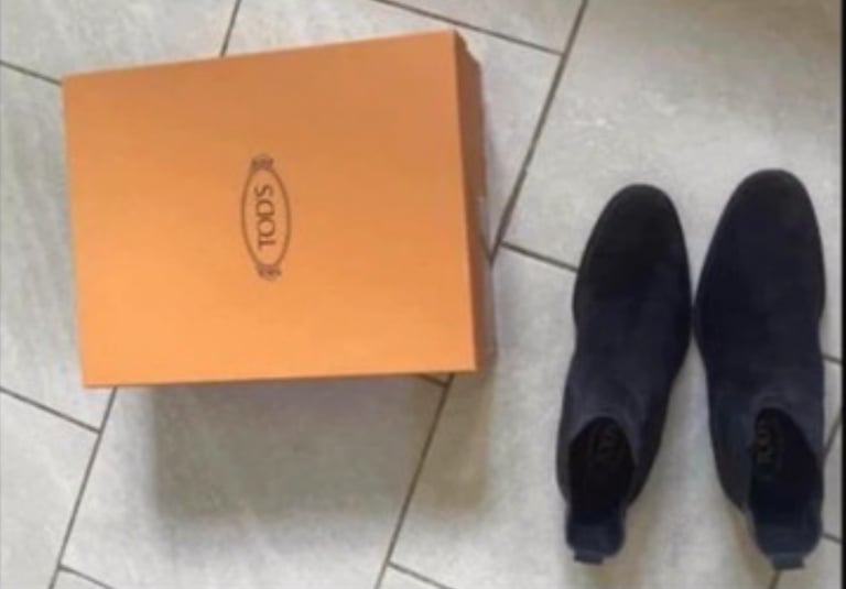 image for Tods black suede shoes 