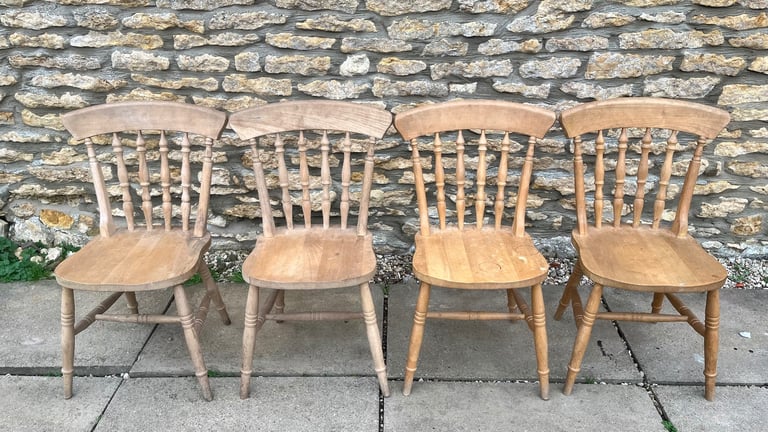 image for Pine Dining Chairs - set of 4