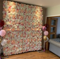 Flower wall hire/ grass wall hire/ birthday party setups