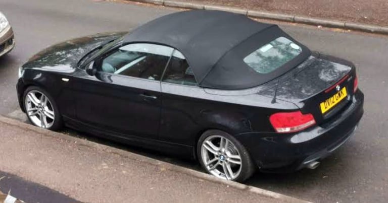 Gorgeous Black BMW, Convertible, 2012, heated leather seats, alloy wheels, great condition! 