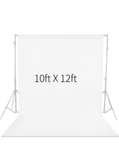 White Fabric backdrop - Photography - NEEWER - 10x12ft / 3x3.6m 