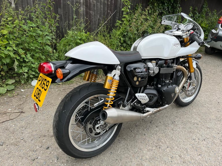 TRIUMPH THRUXTON 1200 R, 2019(69), 1 OWNER, 18,987 MILES, FSH, IMMACULATE, £8295
