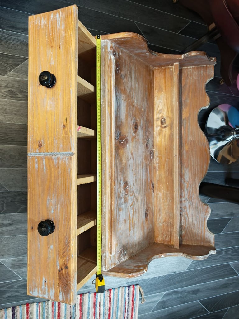 Antique shelves/storage/drawers