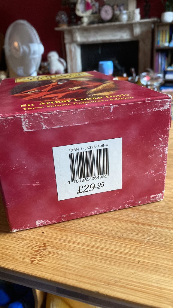 THE ORIGINAL AND COMPLETE ILLUSTRATED SHERLOCK HOLMES : 3 VOLUME BOOK SET 