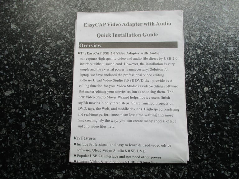 USB VIDEO ADAPTER WITH AUDIO