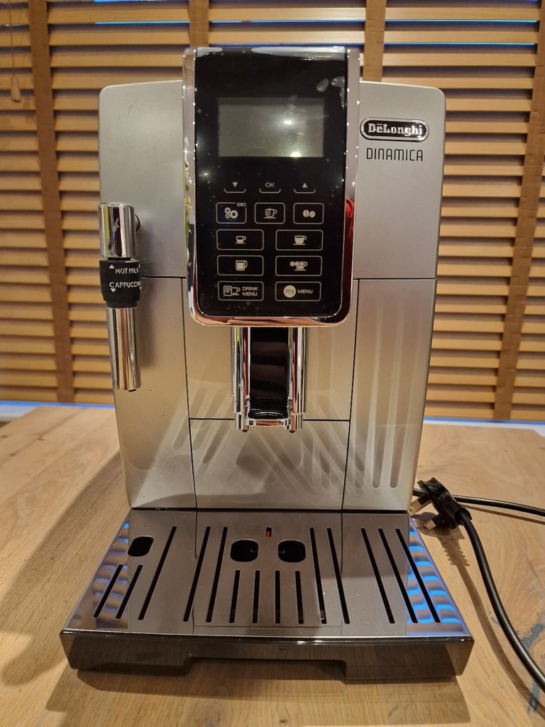 DELONGHI Dinamica ECAM350.35.SB Bean to Cup Coffee Machine - Silver & Black - used once