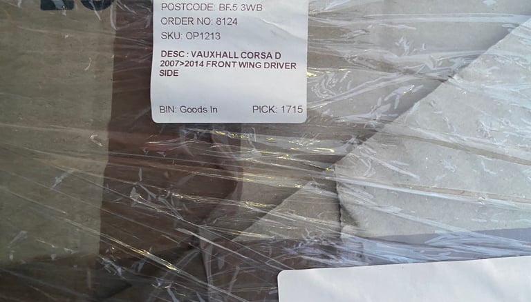 Vauxhall Corsa D Front Wing Driver Side 2007-2014 UK Stock