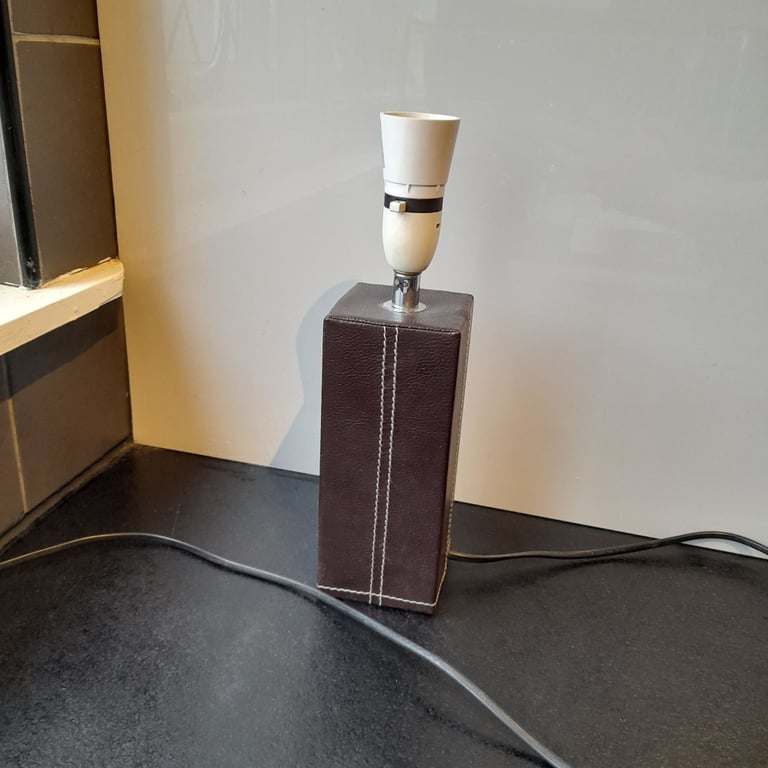 image for Faux Leather Table Lamp