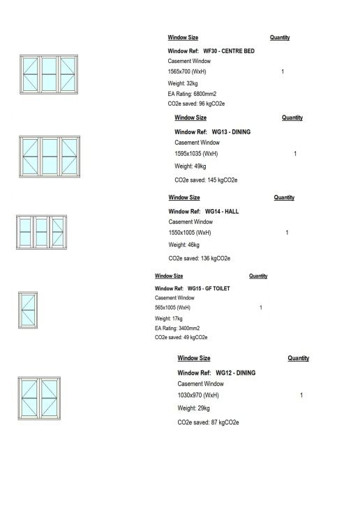 Traditional, redwood flush casement windows, lots of sizes available