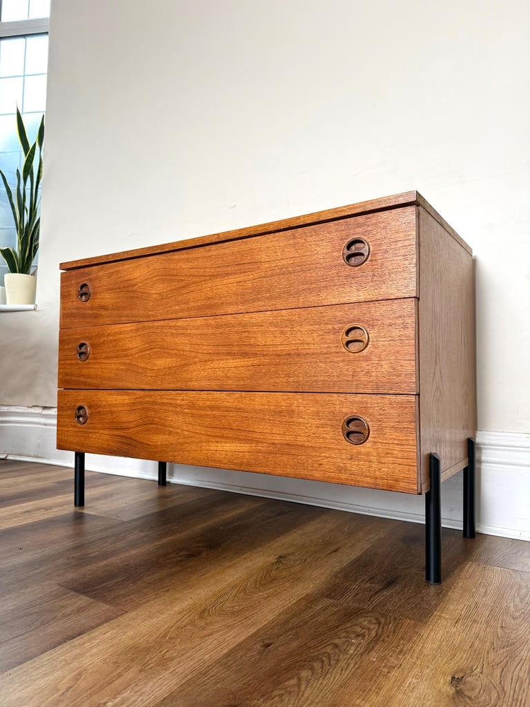 Mid Century Danish Chest of Drawers  by Domino Møbler