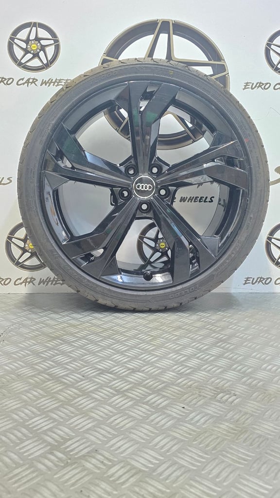 GENUINE AUDI 20" Q3 SQ3 RSQ3 SPORTBACK SINGLE ALLOY SINGLE WHEEL 5x112 GLOSS BLACK 83A-601-025-AC