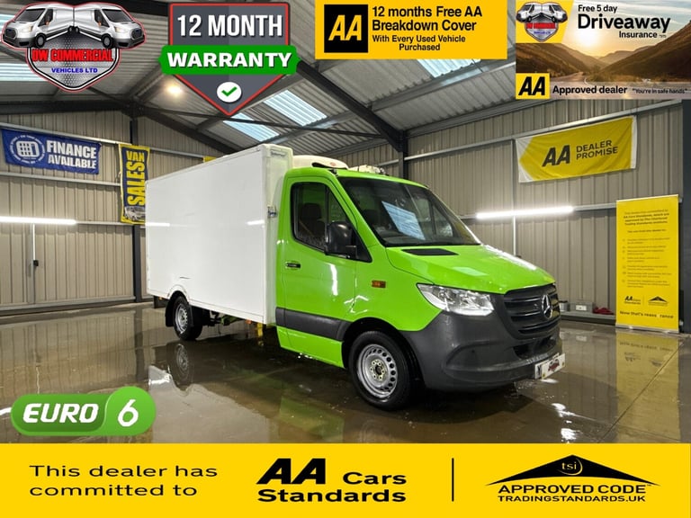 image for 2021 Mercedes-Benz Sprinter 2.1 Eu6 314 CDI Fridge Freezer + VAT Refrigerated Box Van Diesel Manual