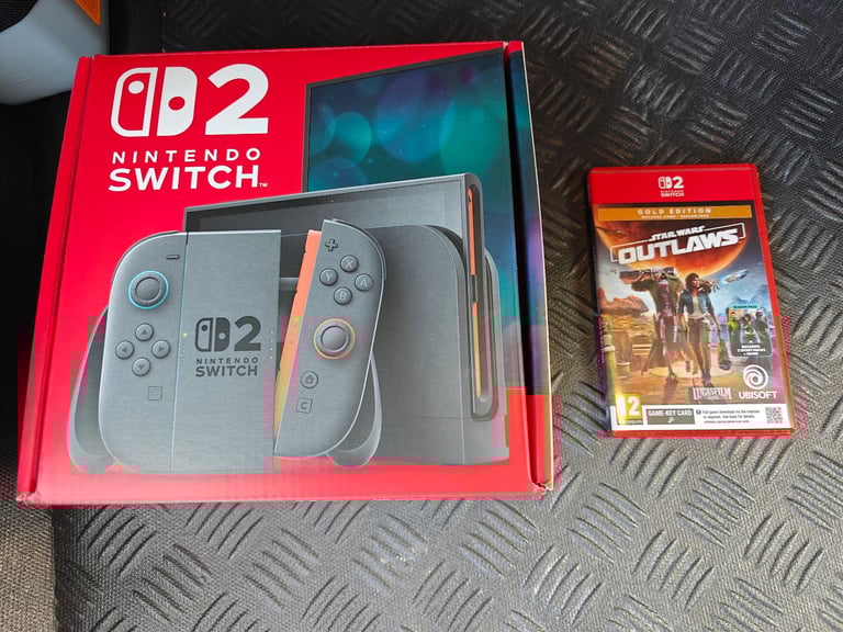 image for Nintendo Switch 2 console with Star Wars Outlaws game 