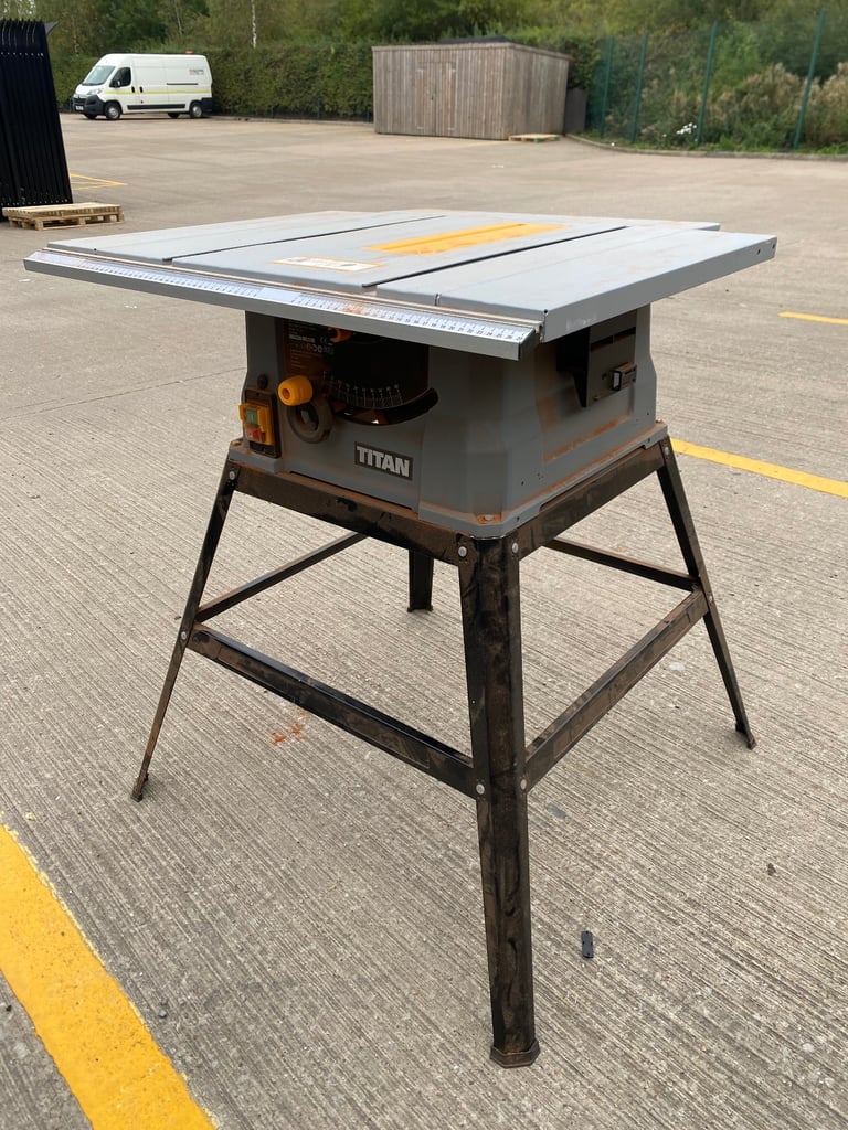 image for Titan Table Saw Electric MSTS1500-A Heavy Duty 254mm Side Extension 1500W