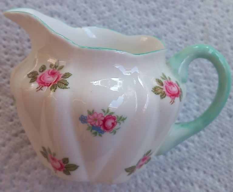 image for Dainty Pink Rosebud pattern, Handled Milk Creamer