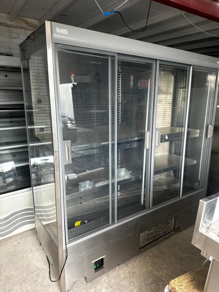 Commercial drinks fridges sliding doors like new cafe shop restaurant 