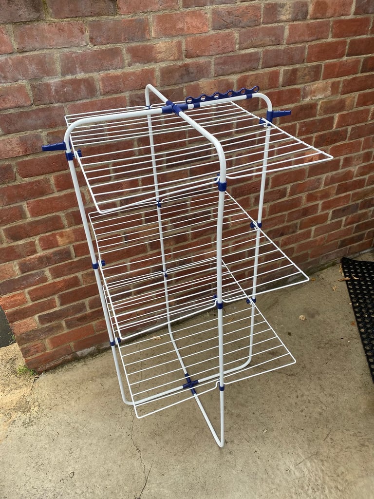 image for Extra Large fold out laundry airer clothes dryer outdoor indoor easy storage kitchen bathroom